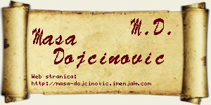 Maša Dojčinović vizit kartica